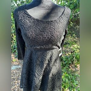 Jessica Simpson Black Lace Maternity Dress